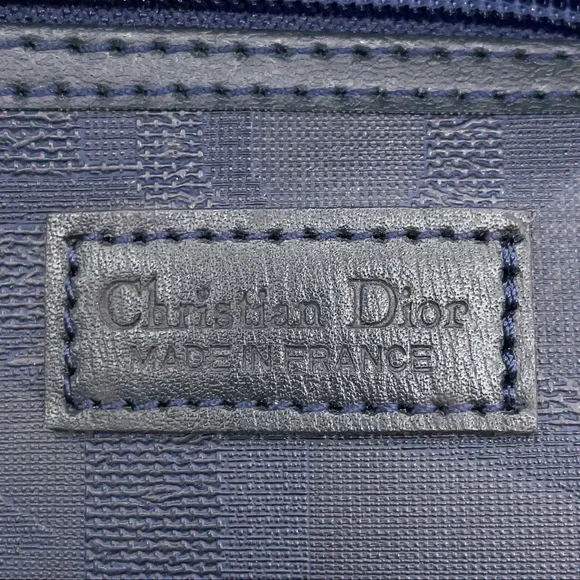 Christian Dior Trotter PVC Leather Navy Boston Bag - Picture 9 of 16